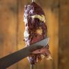 Carved beef close-up